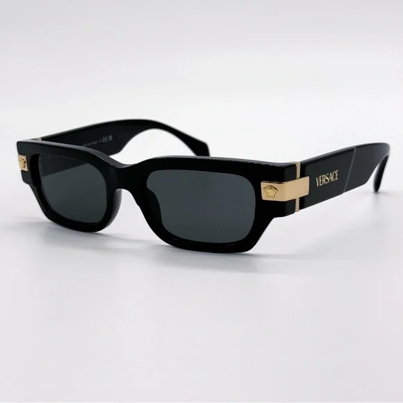 NEW VERSACE VE4465 GB1/87 SQUARE MOD 4465 BLACK VE4465 GB187 UNISEX SUNGLASSES NEW VE4465 GB1/87 VERSACE SQUARE MOD 4465 GB1/87 UNISEX  main image 3